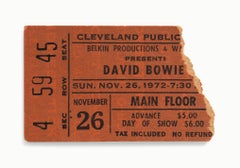 Tickets Please - David Bowie, Cleveland Public Auditorium, Cleveland Ohio 1972