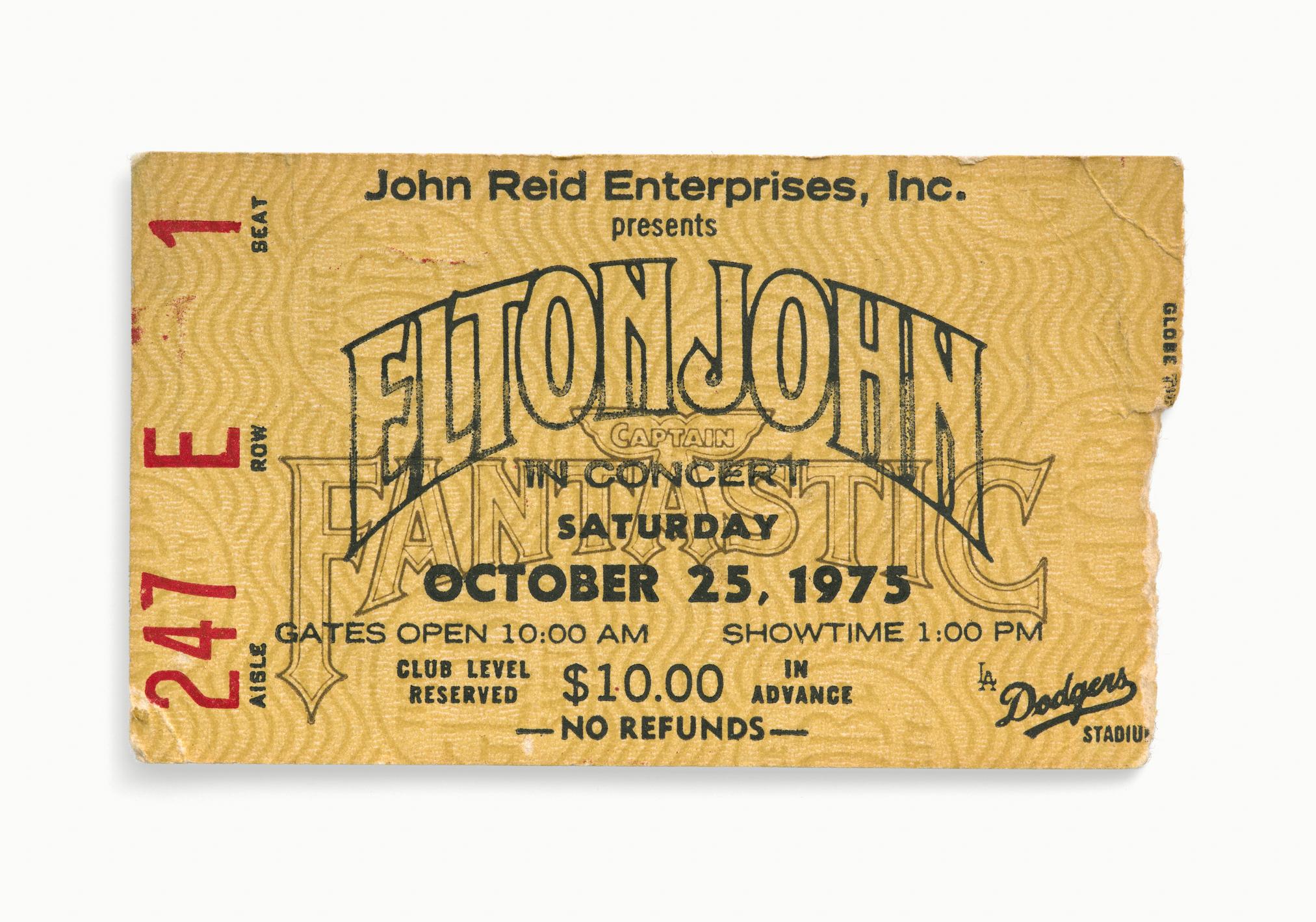 Color Photograph Blaise Hayward - Tickets Please - Iton Johns Dodger Stadium