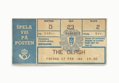 Tickets bitte - The Clash, Johanneshov Isstadion, Stockholm, Schweden 1984