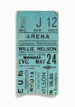 Tickets Please - Willie Nelson, Coliseum State Fairgrounds, Indianapolis 1976