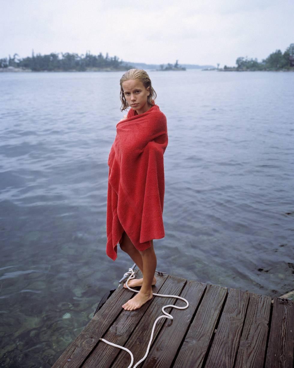 Blake Fitch Color Photograph - Katie in Red Towel