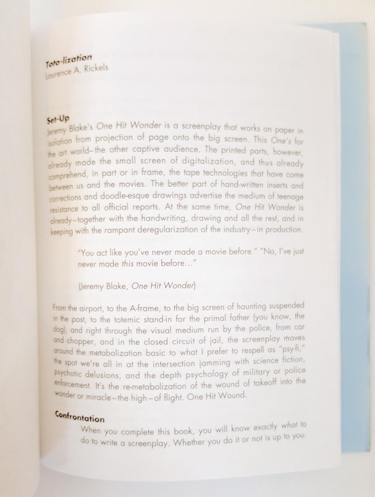 Mythic Artist Jeremy Blake First Script 42 Drawing Small Edition LA