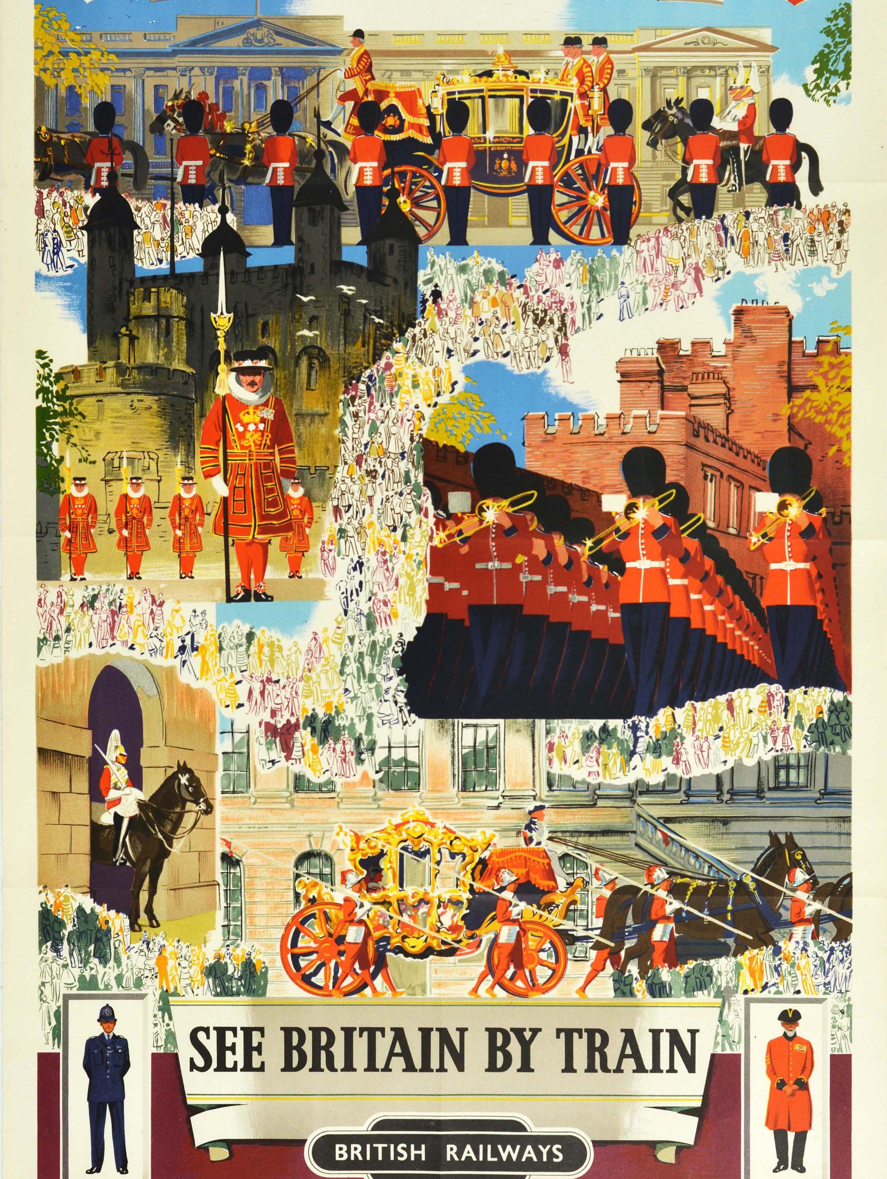 Blake - Original Vintage British Railways Poster London See Britain By Train  Travel Art For Sale at 1stDibs