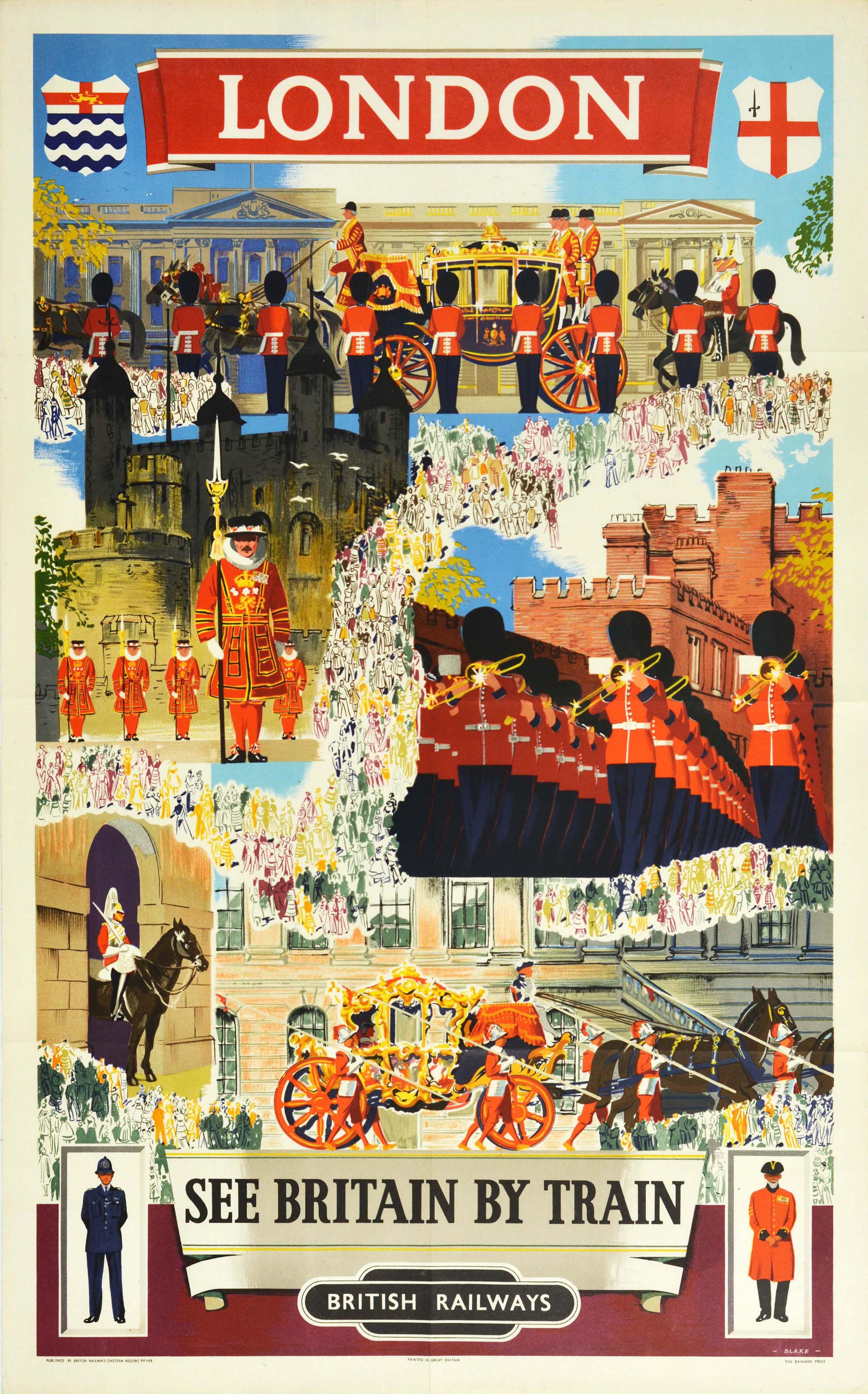 Britain England Vintage Great Britain Travel Advertisement Poster London 