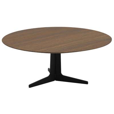 Large Round Coffee Table With Fissures at 1stDibs
