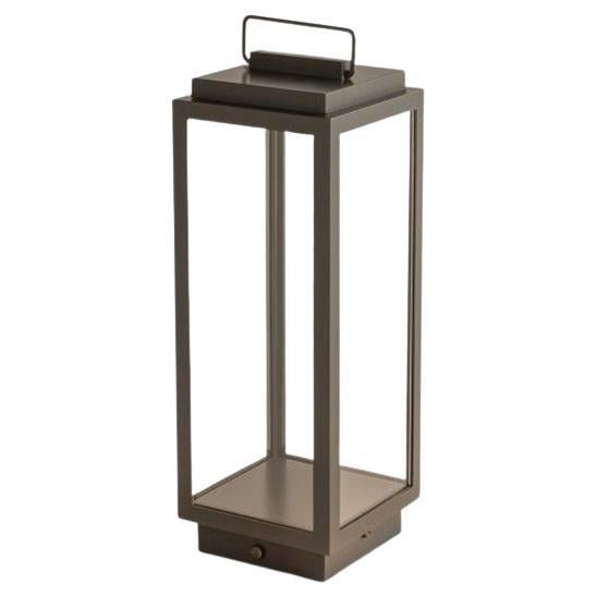 BLAKES PETITE TABLE LAMP - 2700K in sateen brass frosted glass