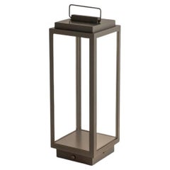 BLAKES PETITE TABLE LAMP - 3000K in sateen brass frosted glass