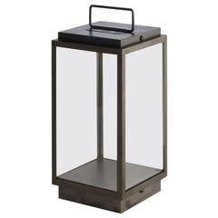 BLAKES TABLE LAMP - 2700K in sateen brass ribbed glass