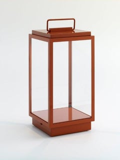 BLAKES TABLE LAMP - 2700K lacquered Orange Rust frosted glass
