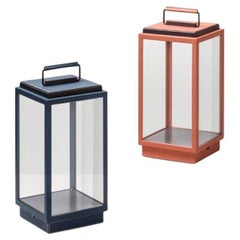 BLAKES TABLE LAMP - ULTRA MARINE / GOLD - 3000K - dark bronze clear glass