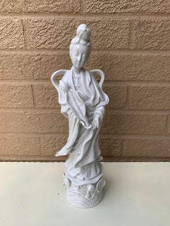 Blanc De Chine Chinoiserie Porcelain Figure of Quanyin