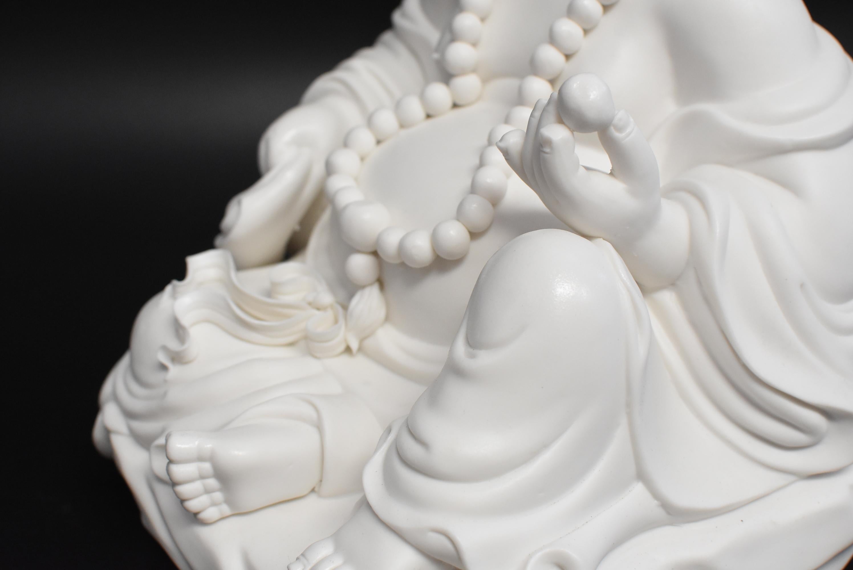 Blanc De Chine De Hua Porcelain Happy Buddha 5
