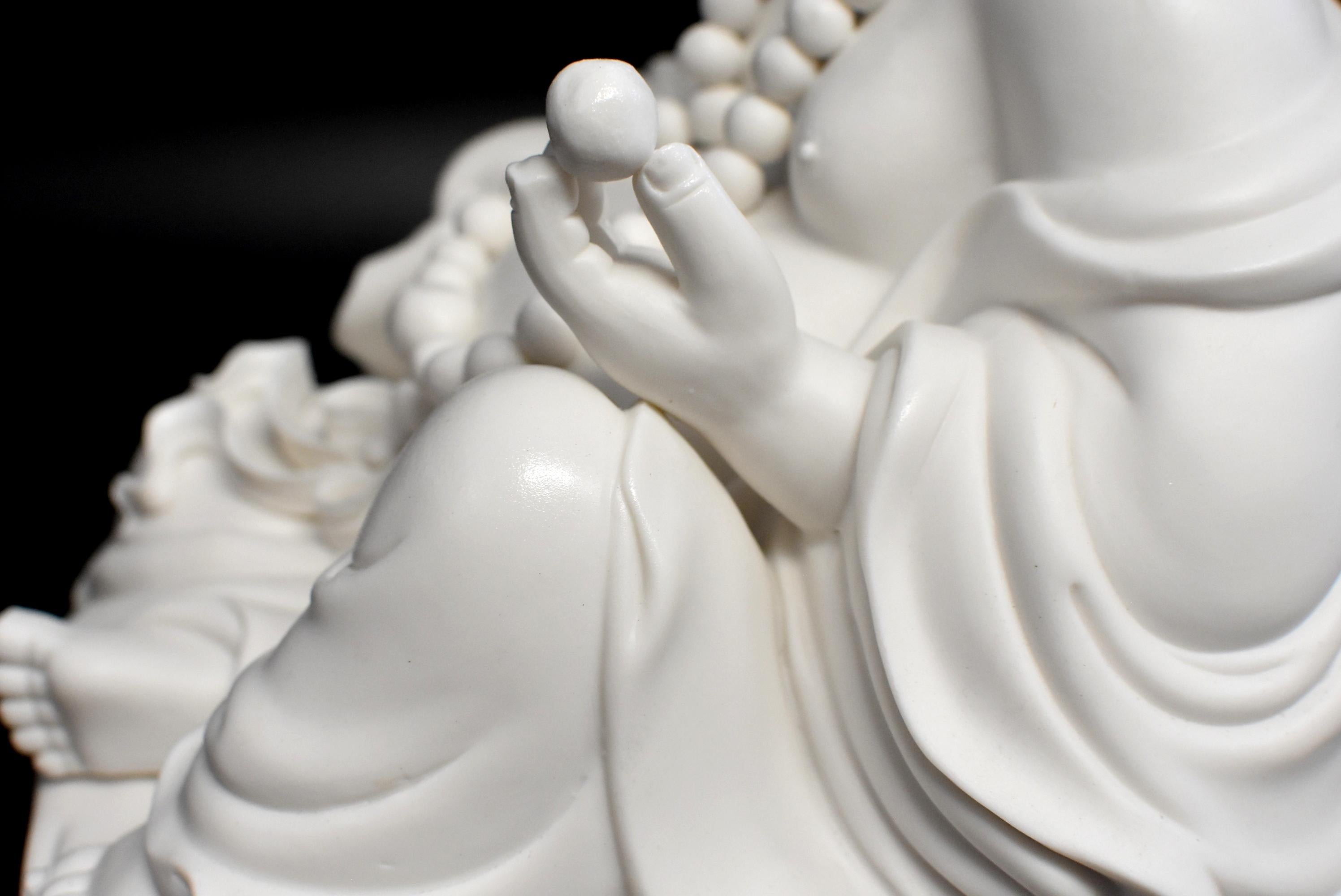 Blanc De Chine De Hua Porcelain Happy Buddha 6