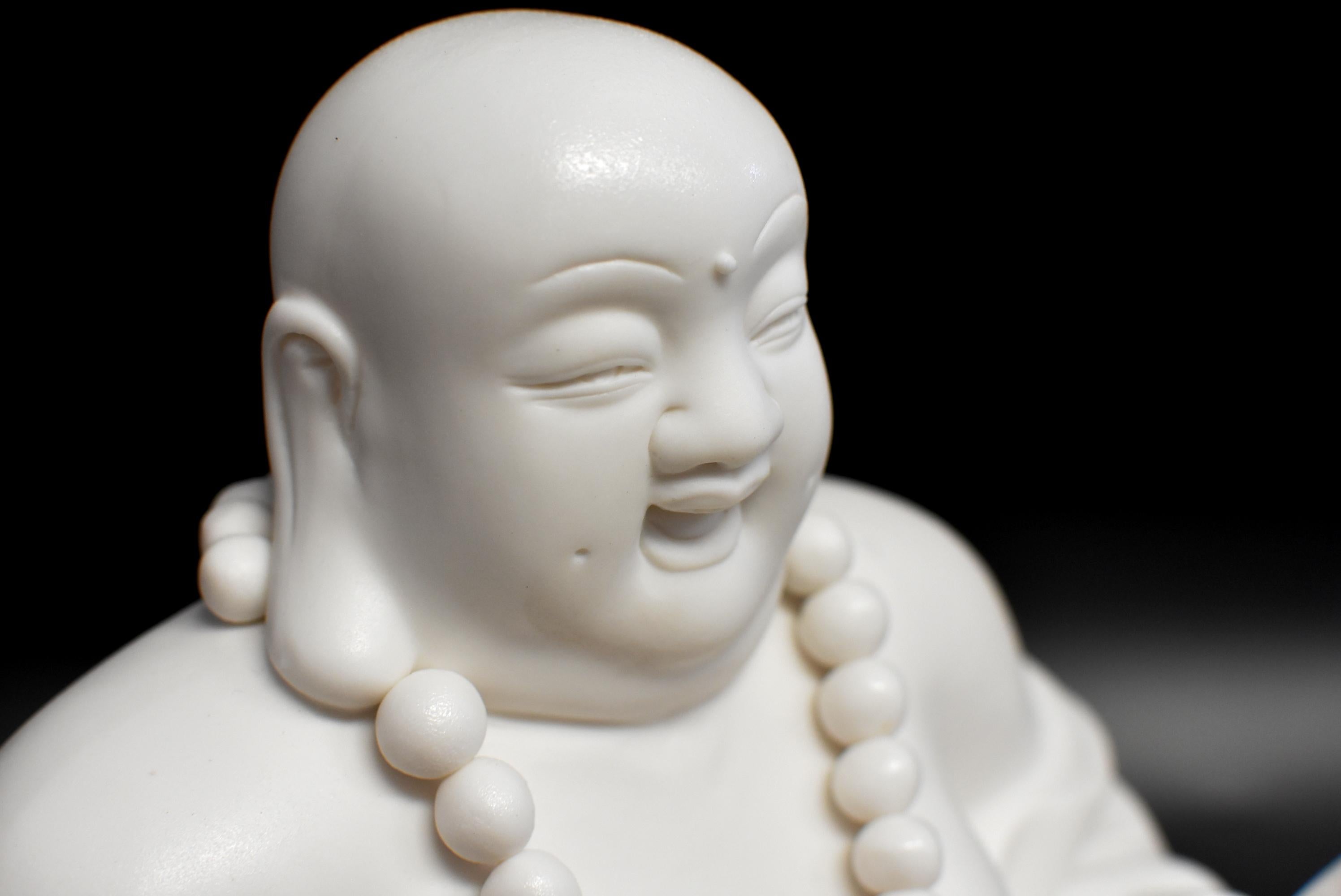 Blanc De Chine De Hua Porcelain Happy Buddha 7