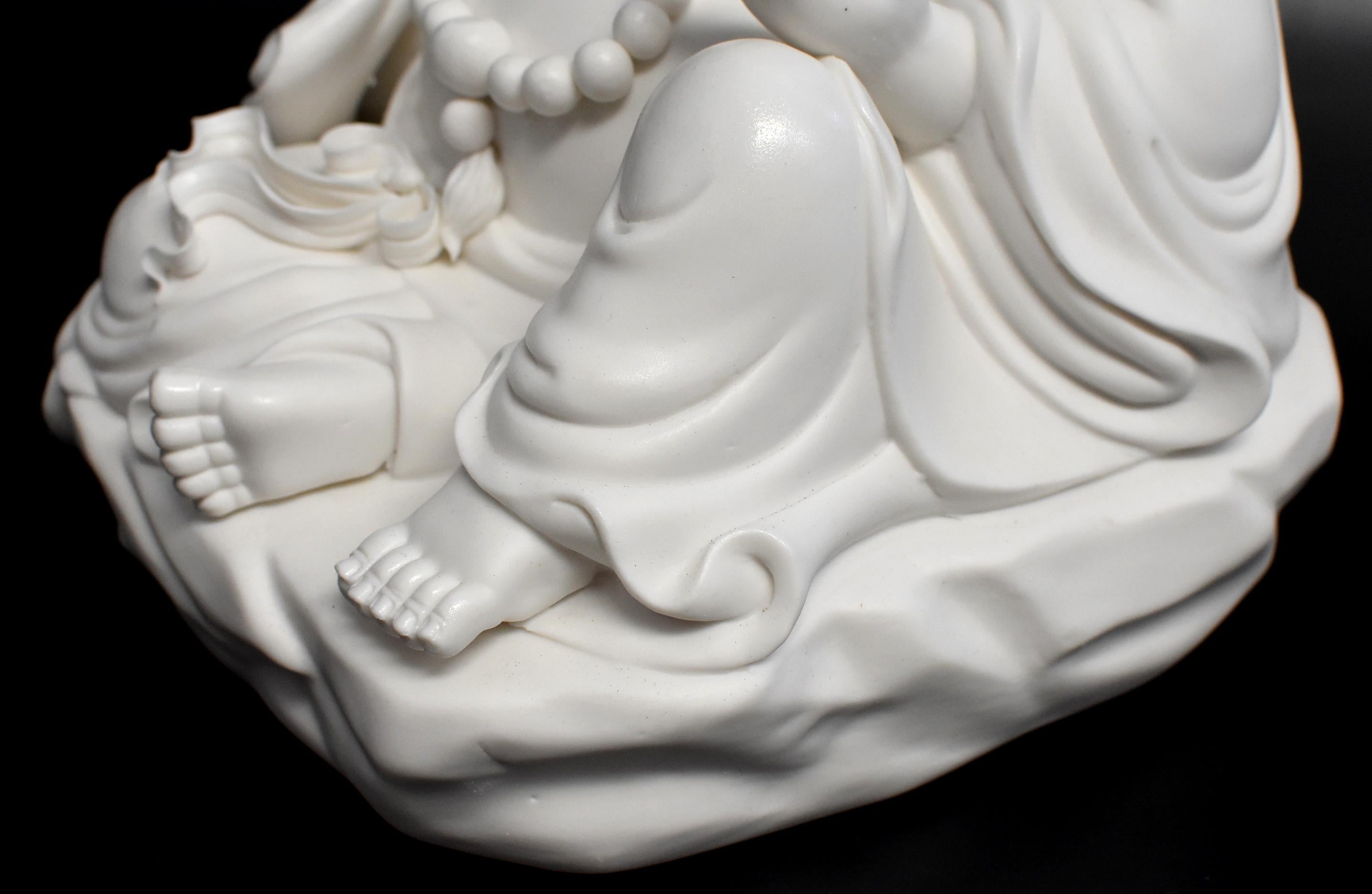 Blanc De Chine De Hua Porcelain Happy Buddha 13