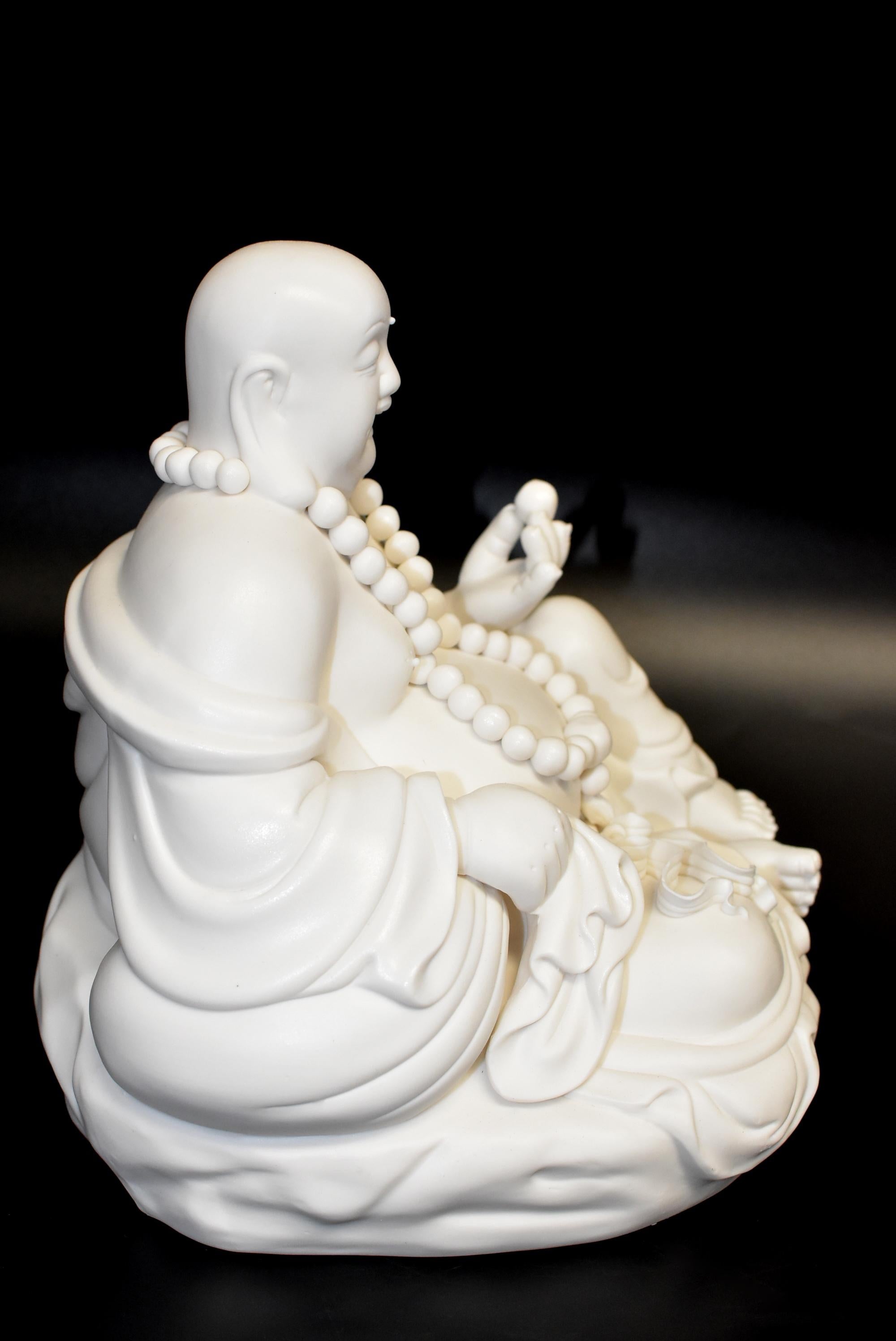 Chinese Blanc De Chine De Hua Porcelain Happy Buddha