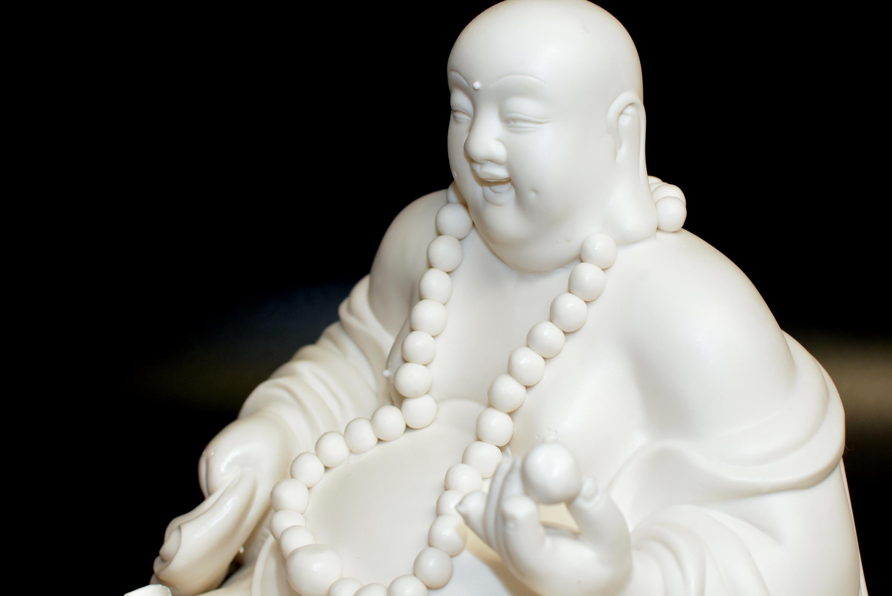 Blanc De Chine De Hua Porcelain Happy Buddha 4