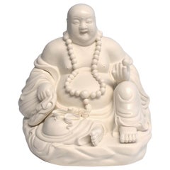 Blanc De Chine De Hua Porcelain Happy Buddha