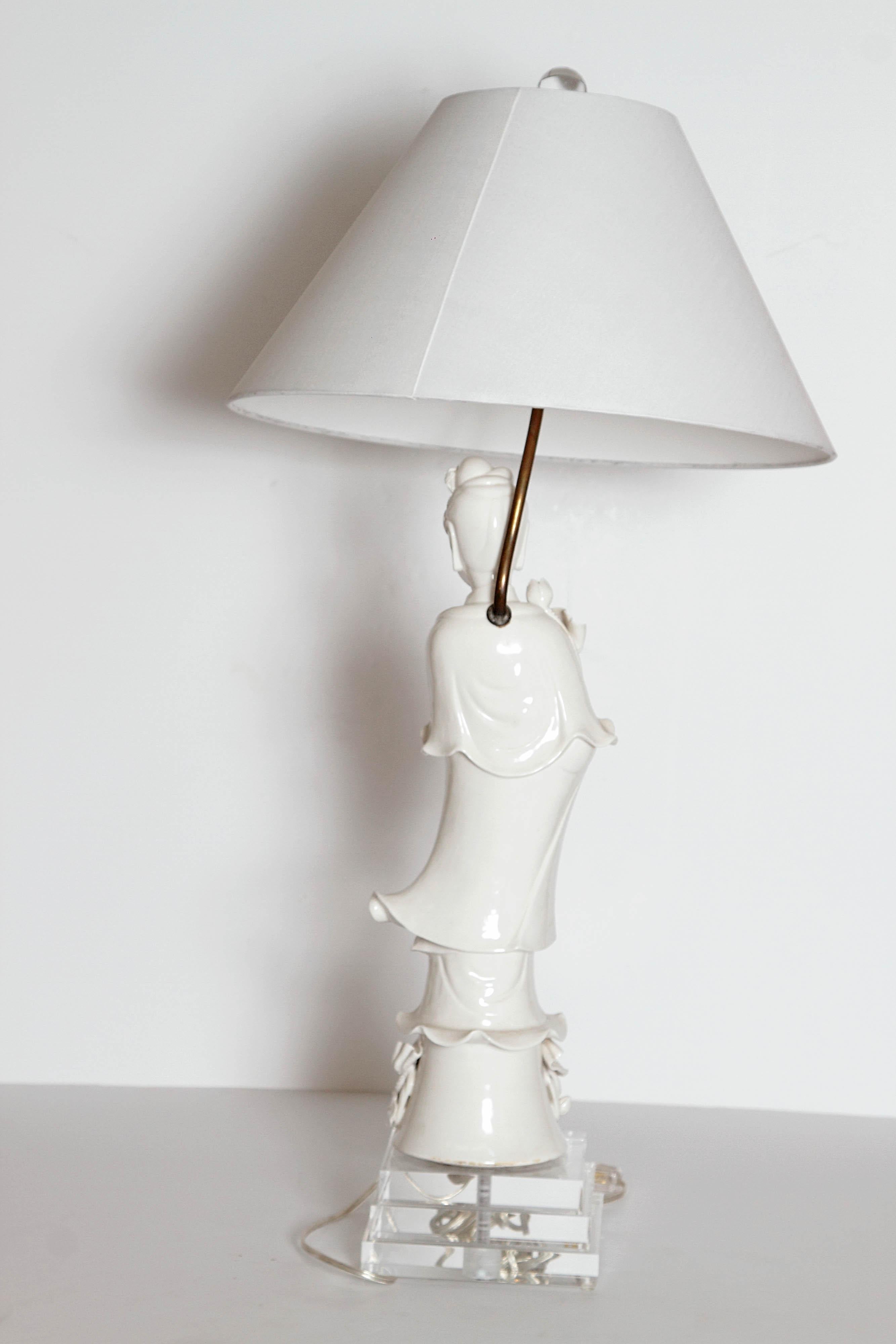 Blanc de Chine Figural Lamp 3