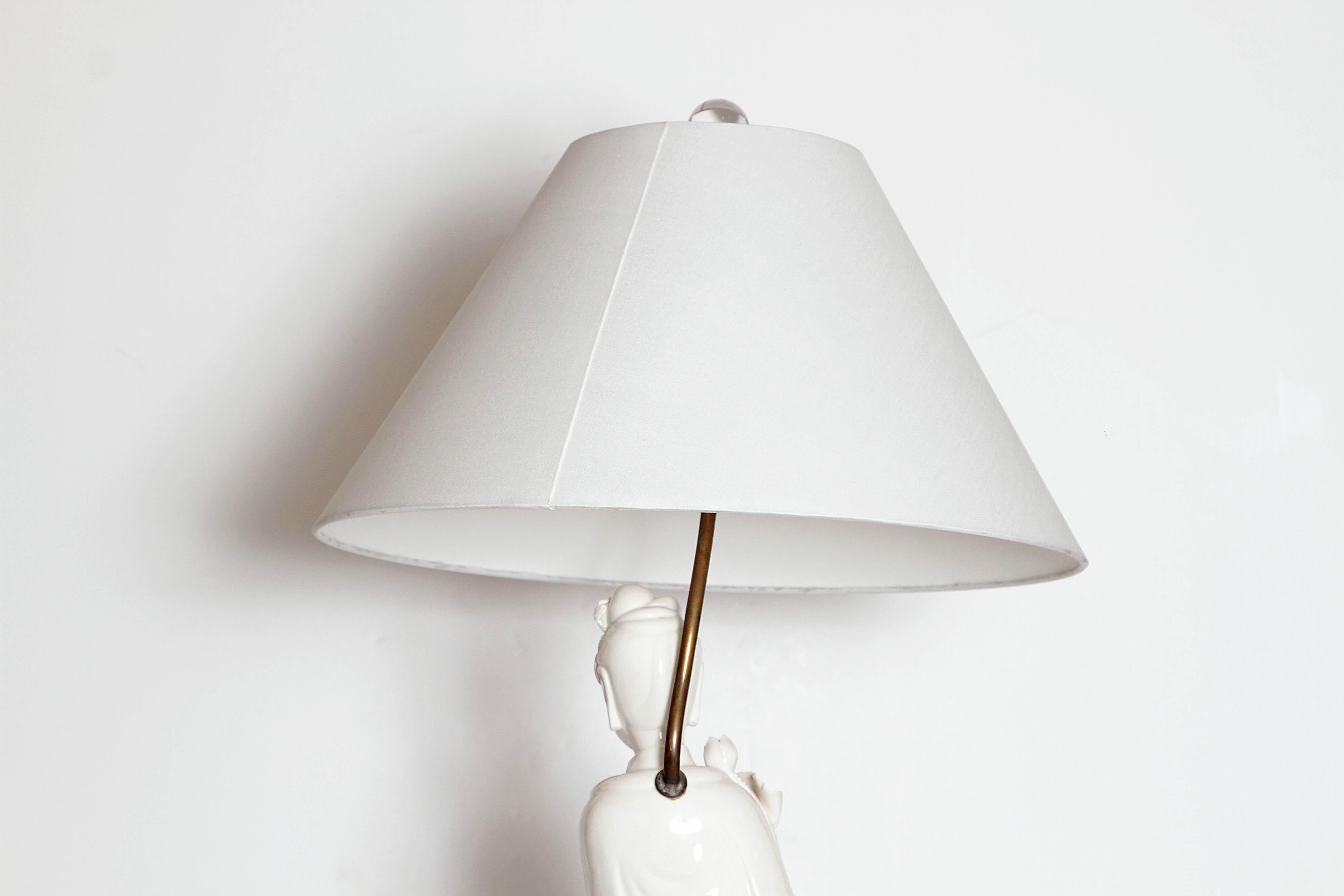 Blanc de Chine Figural Lamp 4