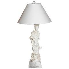 Blanc de Chine Figural Lamp