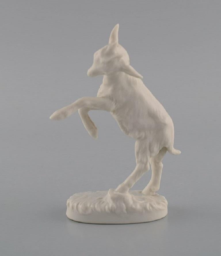 Unknown Blanc de Chine Figure, Jumping Goat Kid, 1920s / 30s
