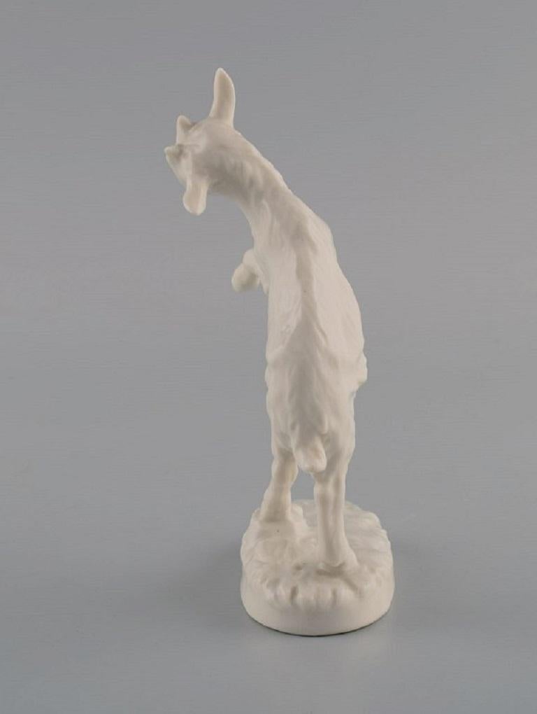 Porcelain Blanc de Chine Figure, Jumping Goat Kid, 1920s / 30s
