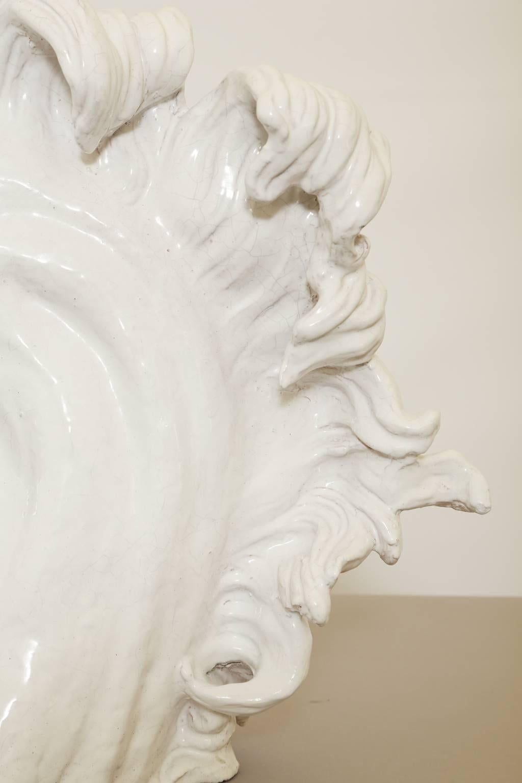 Ceramic Blanc de Chine Horse Bust