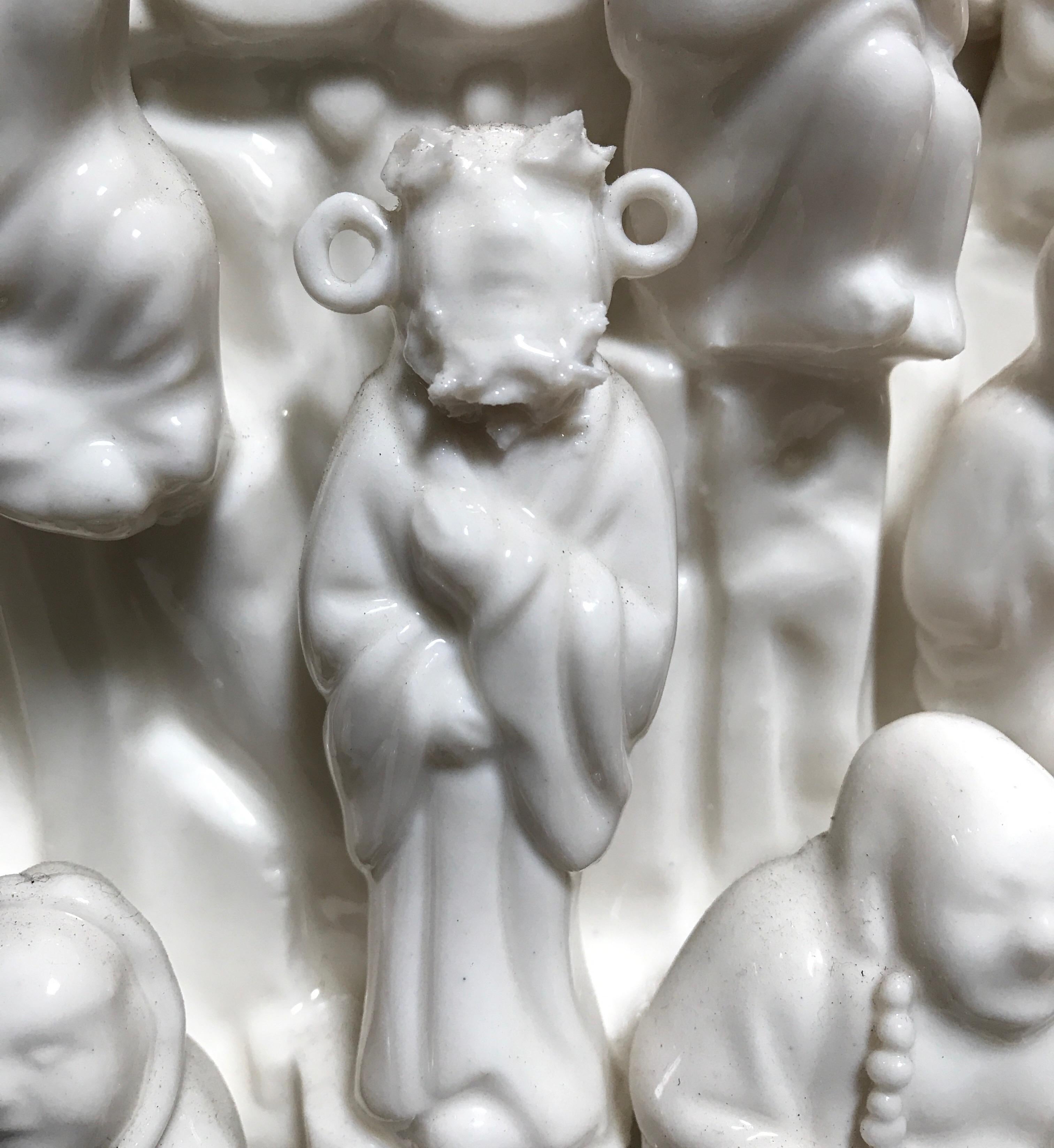 Blanc De Chine Large Quan Yin Porcelain Statue 9