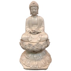 Figura di Buddha in porcellana Blanc de Chine