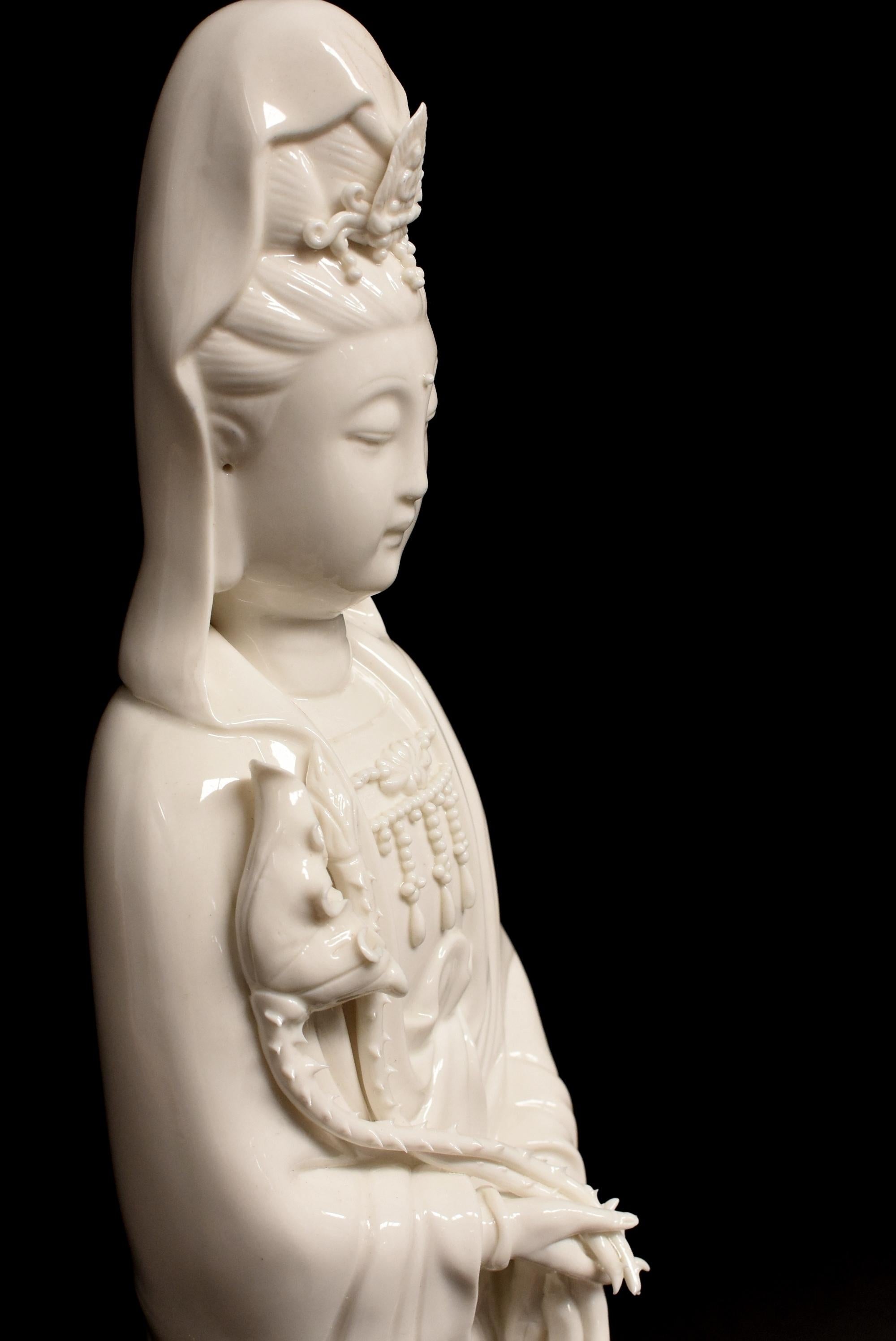 Blanc De Chine Porcelain Guan Yin Water Fountain 4
