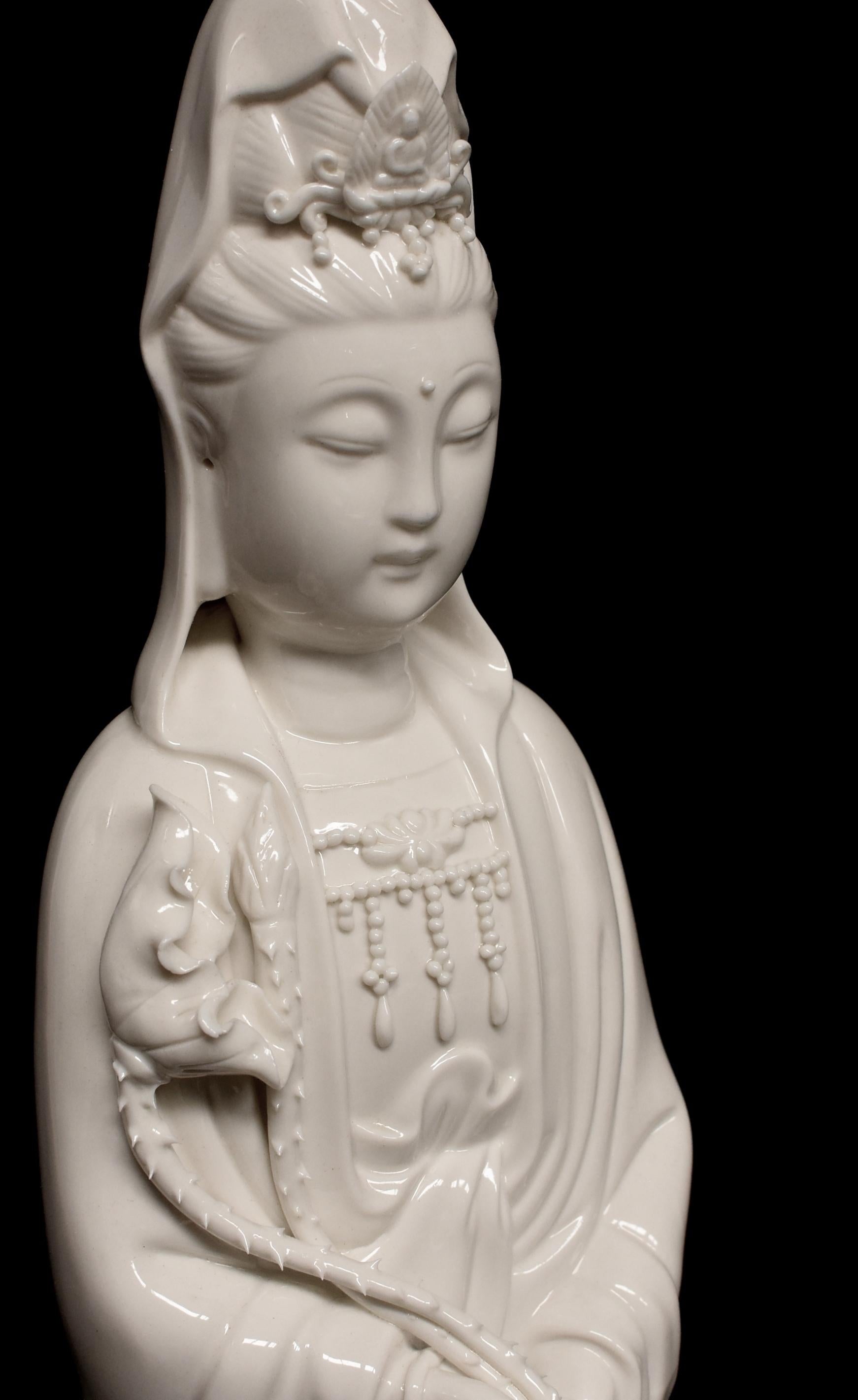 Blanc De Chine Porcelain Guan Yin Water Fountain 6