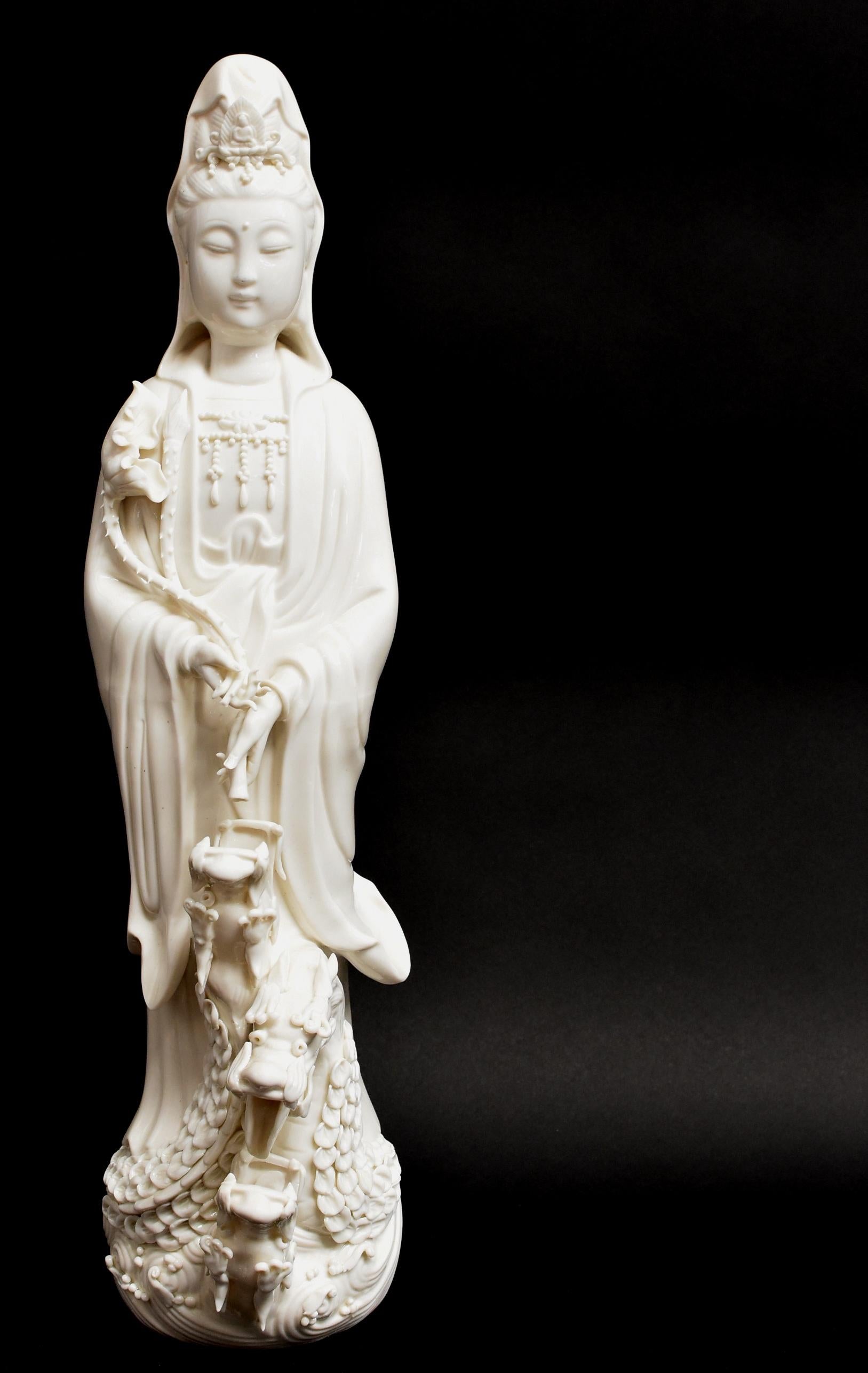 Blanc De Chine Porcelain Guan Yin Water Fountain 8