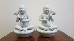 Blanc De Chine Porcelain Pair of Chinese Figures