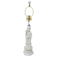 Blanc de Chine Quan Yin Table Lamp