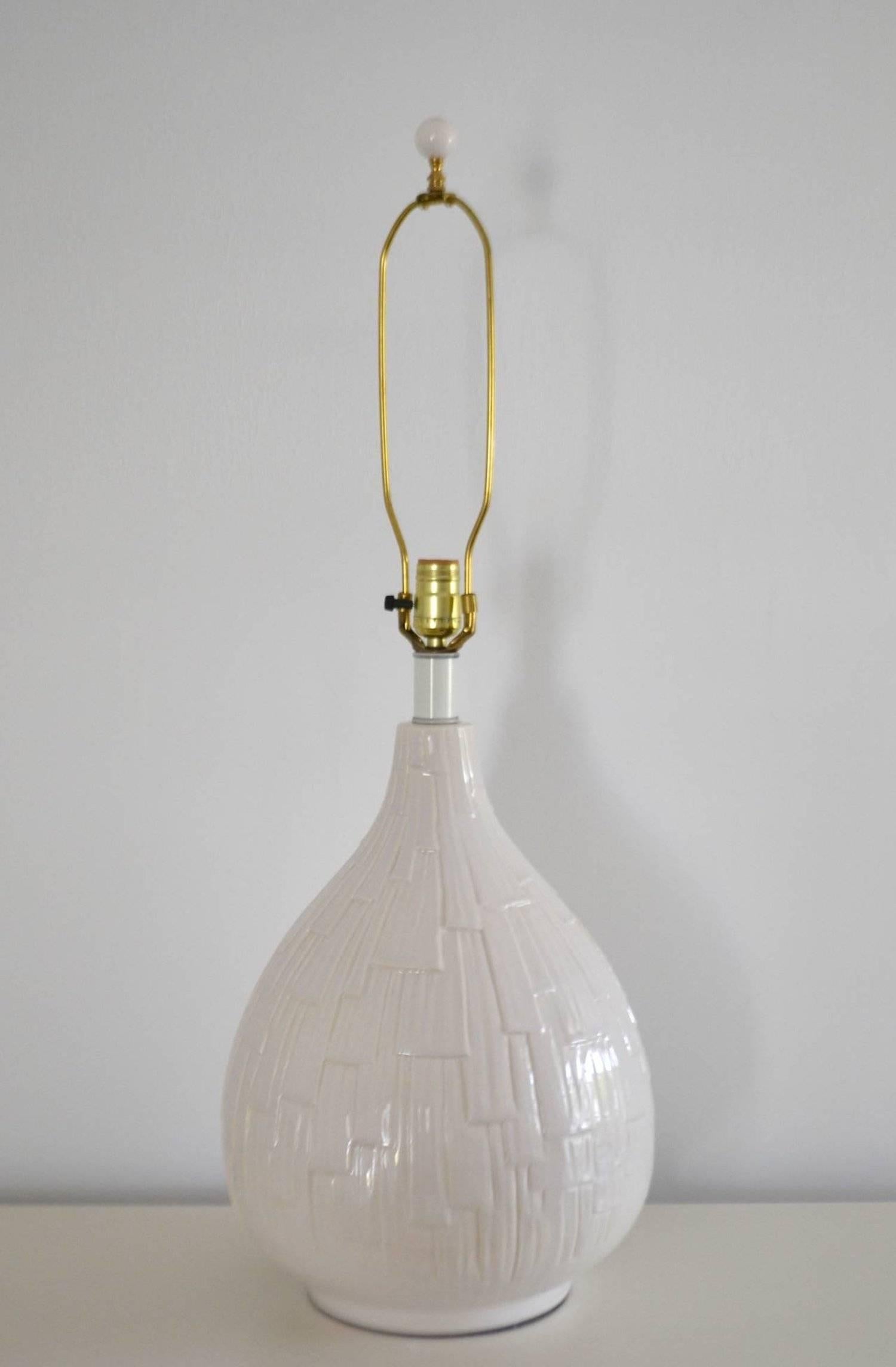 Mid-Century Modern Blanc de Chine Table Lamp For Sale