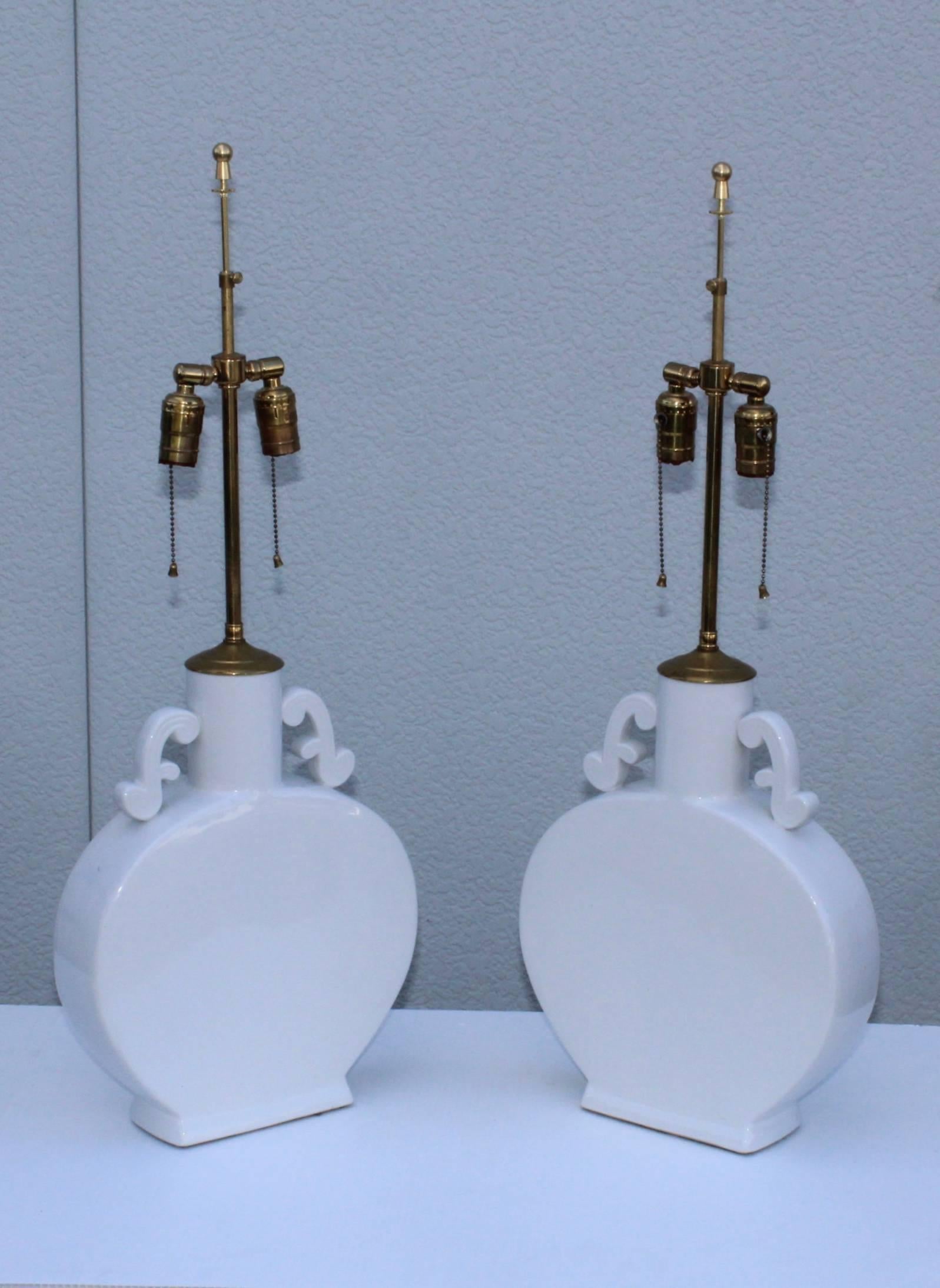 Chinese Blanc De Chine Table Lamps For Sale