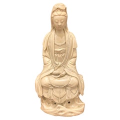 Figure chinoise en porcelaine de Guanyin, Qing Dinasty