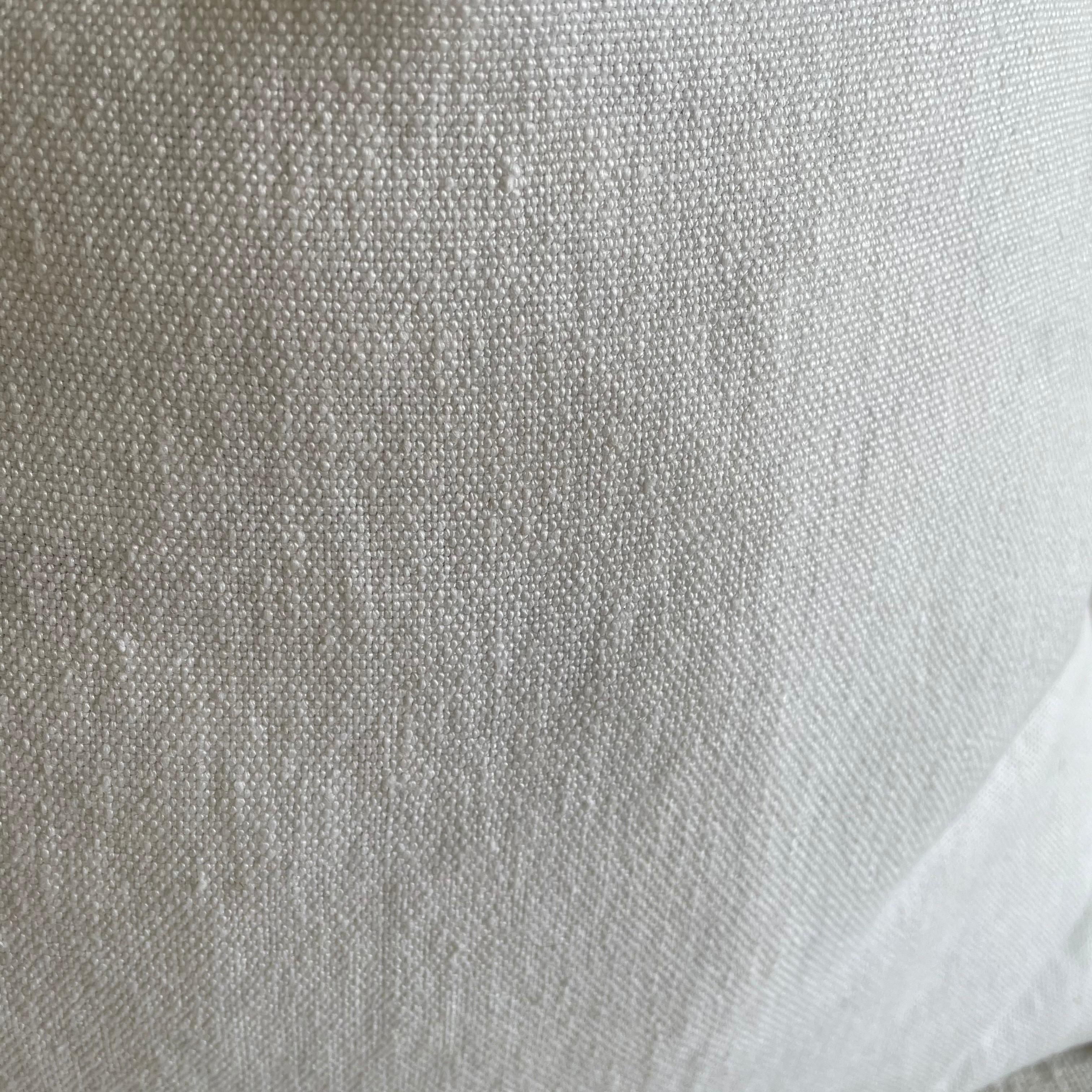 Contemporary Stone Wash French Linen Accent Pillow