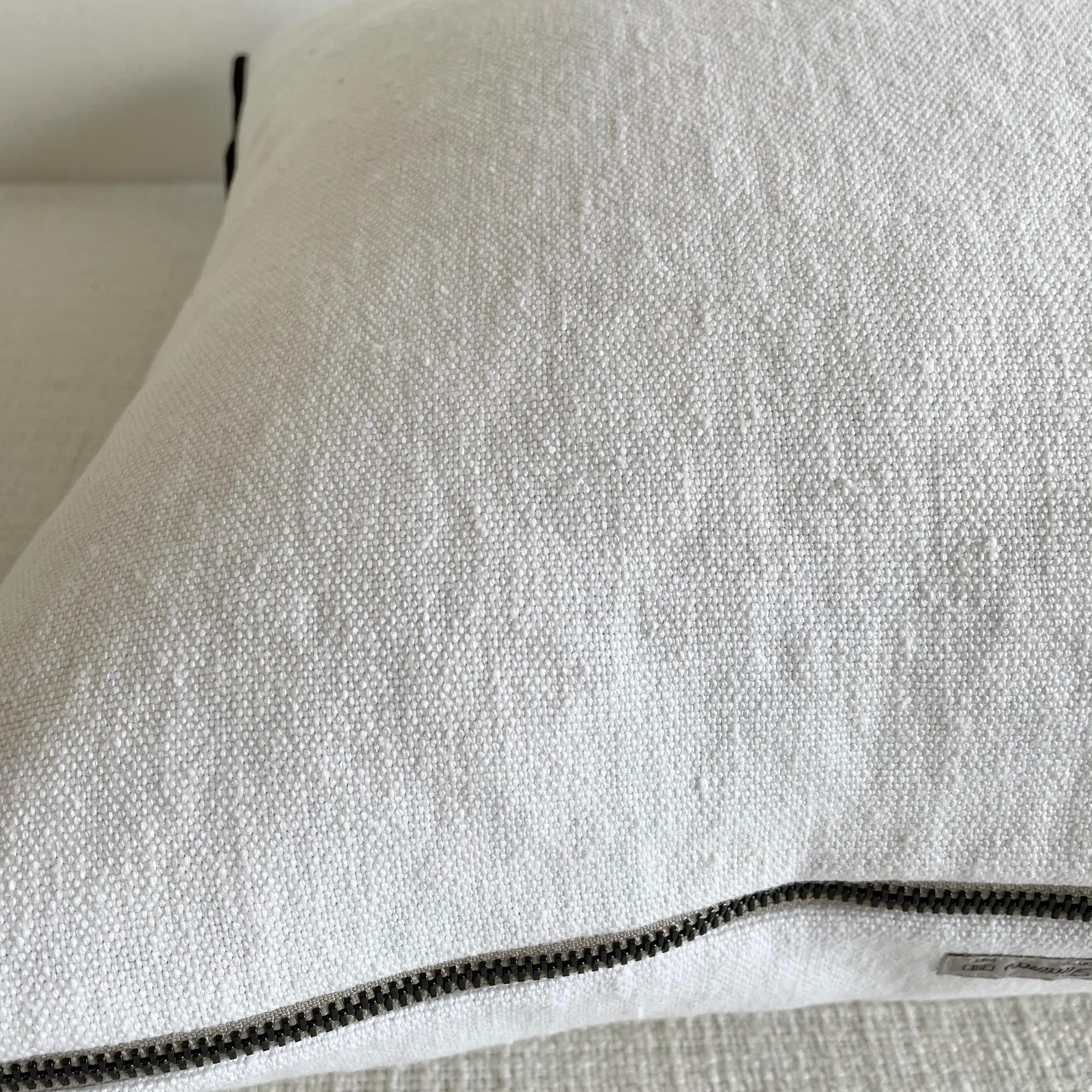 Stone Wash French Linen Accent Pillow 1