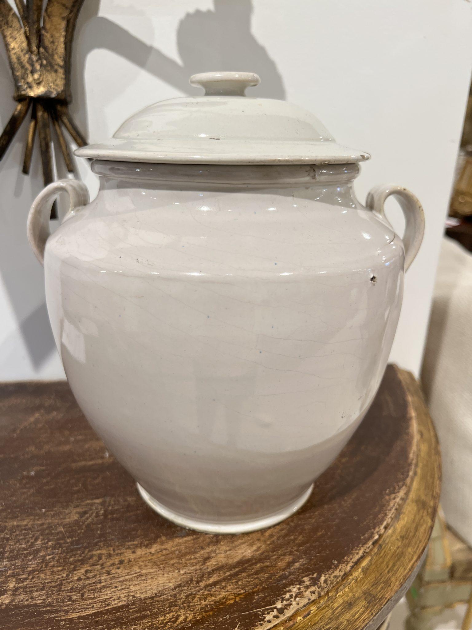 Olla Blanc con Tapa (dos disponibles) Francés en venta