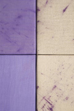 Abstract Artwork Violet Neutral Textured Abstract Composition by Blanca Nieto