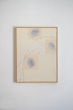 Contemporary Minimalist Abstract Painting in Soft Neutral Tones by Blanca Nieto