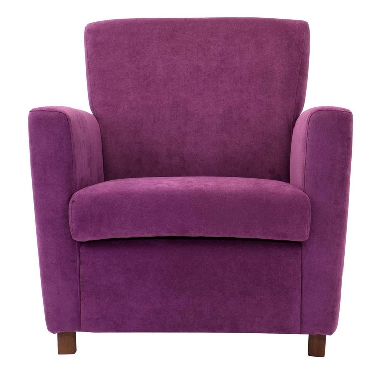 Blanca Purple Armchair For Sale at 1stdibs