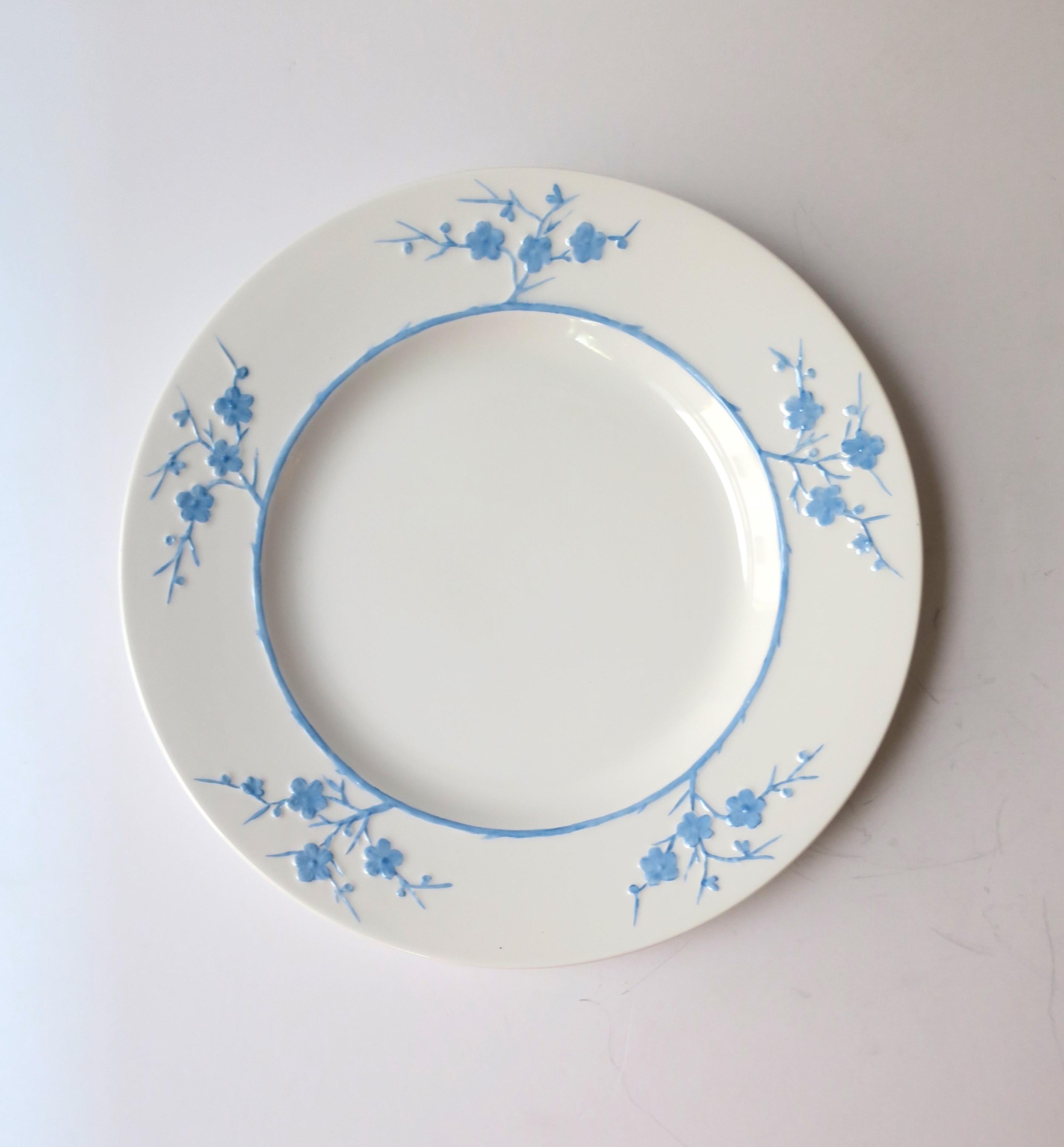 Blanche de Chine White Blue Geisha Porcelain Plates Spode Copelands, Set of 3 1