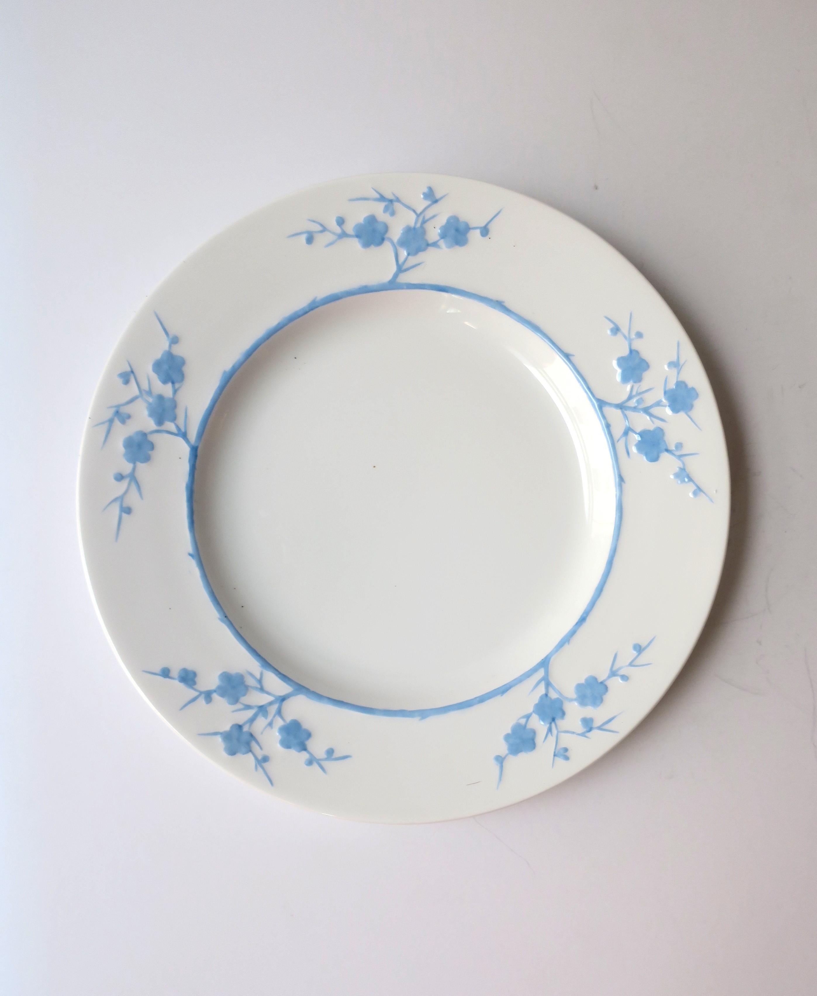 Blanche de Chine White Blue Geisha Porcelain Plates Spode Copelands, Set of 3 2