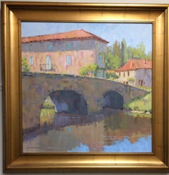 Afternoon Reflections, original French impressionist landscape