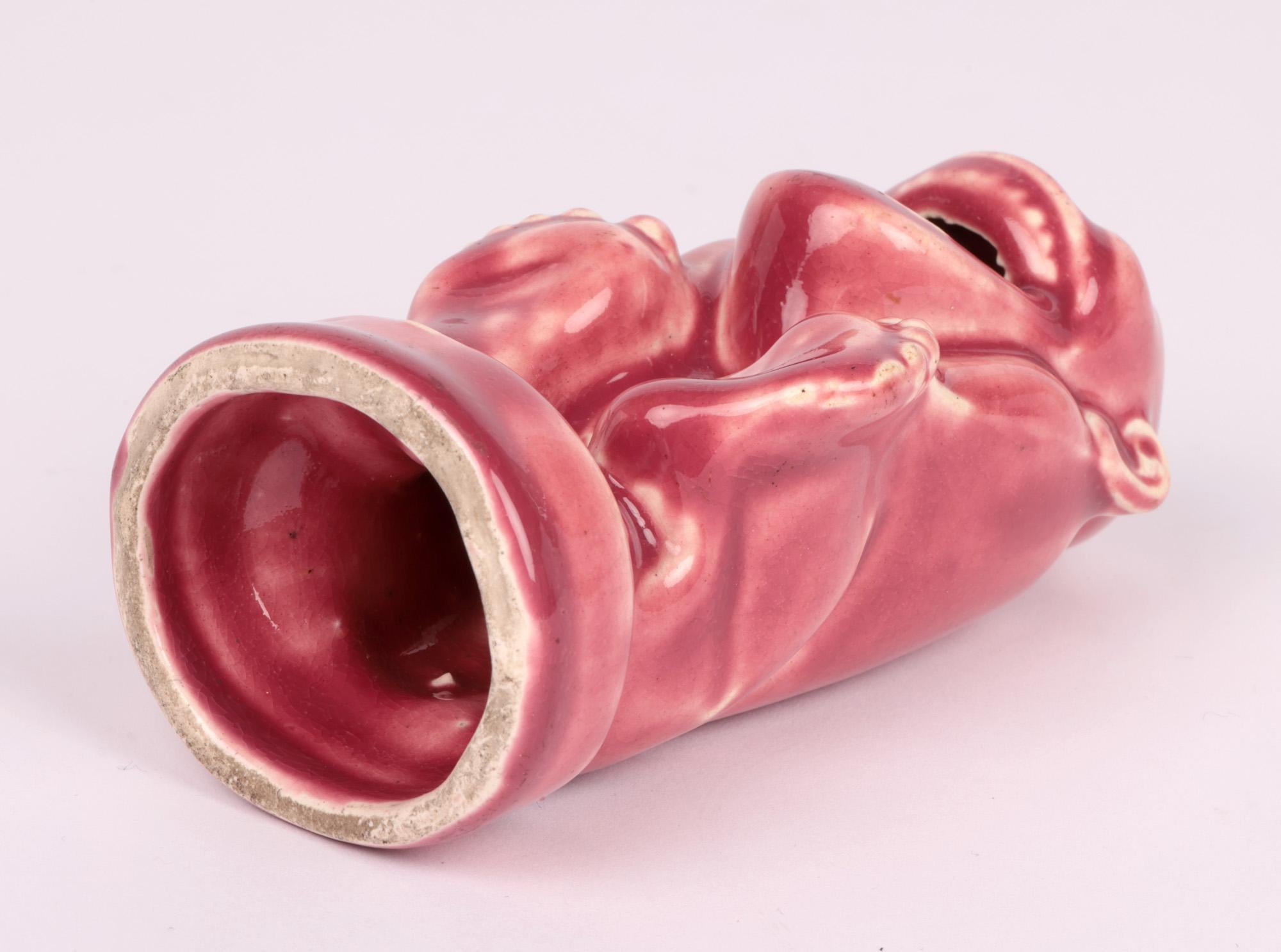 Blanche Vulliamy Attributed Grotesque Pottery Match Holder 4
