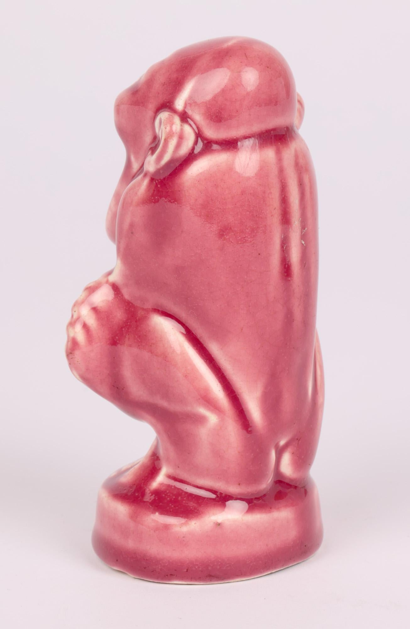 Blanche Vulliamy Attributed Grotesque Pottery Match Holder 5