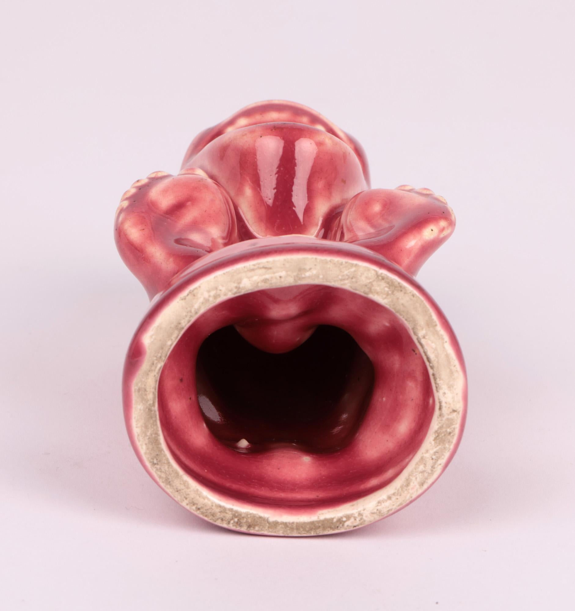 Blanche Vulliamy Attributed Grotesque Pottery Match Holder 6